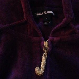 Juicy Couture purple velour small hoodie
