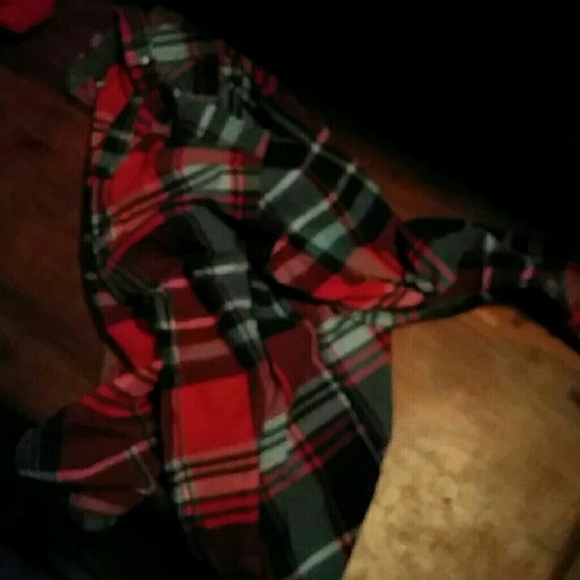 mens Red and blue flannel