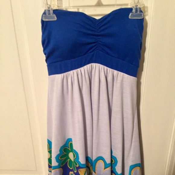 Cute summer strapless dress