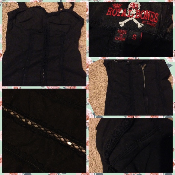 HOT TOPIC SEXY ROYAL BONES CORSET