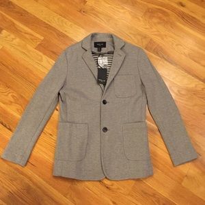Men's grey knit blazer
