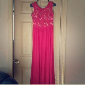 Long red dress formal