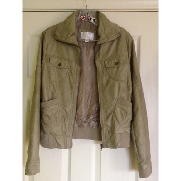 Target Xhilaration faux leather bomber jacket