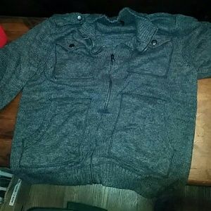 Mens zip up sweater