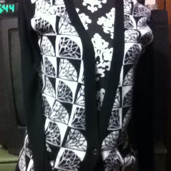 Diamond sweater cardigan