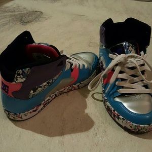 DC multi color sneakers