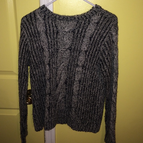 Knit black and white sweater from forever 21