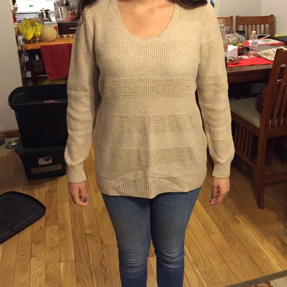 Tan knit sweater