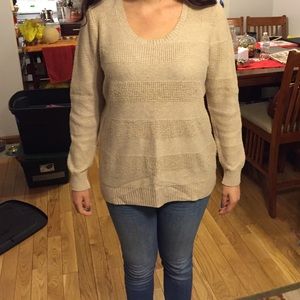 Tan knit sweater