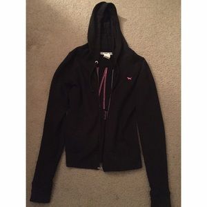 VS Pink Black Zip Up Hoodie