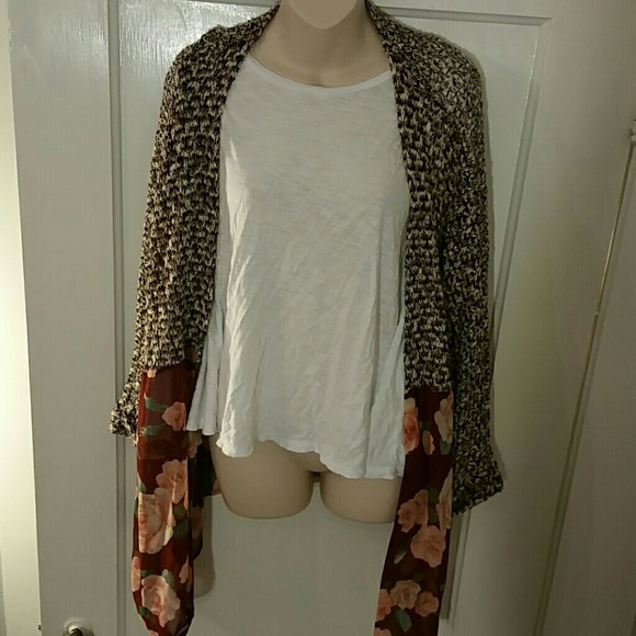 Floral kimono sweater - Picture 1 of 2