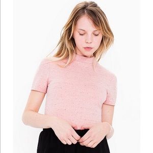 MOCK NECK SHORT SLEEVE SHIRT WITH MATCHING SKIRT