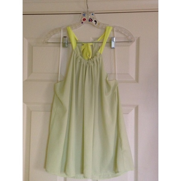 H&M Conscious Collection top w/ keyhole and tie