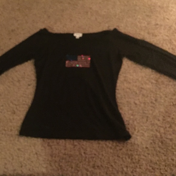 long sleeve American flag