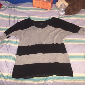 Black and gray top
