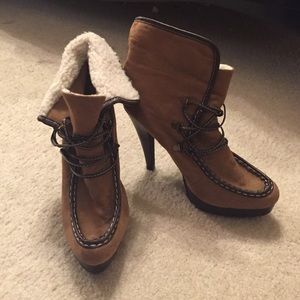 Lace up booties