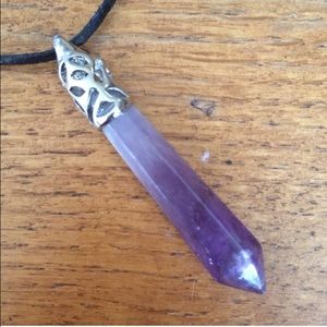 Genuine Amethyst Necklace - HANDMADE