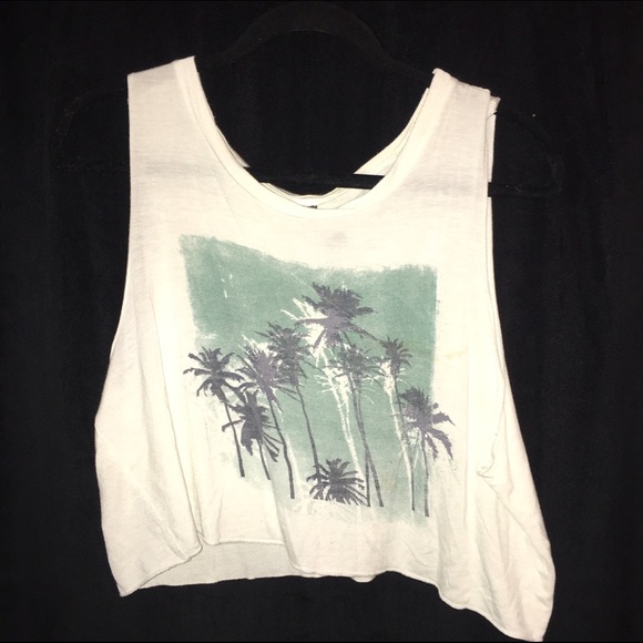 Palm tree crop top