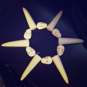 Tarina Tarantino claw and skulls bracelet