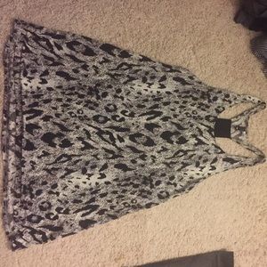 Black and Grey print racer back tank from H&M