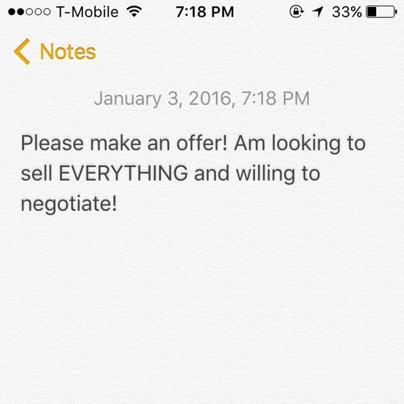 MAKE AN OFFER! EVERYTHING MUST GO!