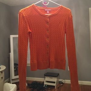 Orange Lilly Pulitzer Knit Sweater
