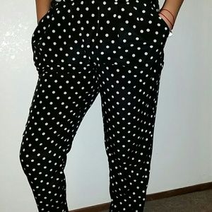 Dress polka dot trousers
