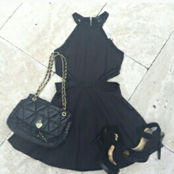 Forever 21 halter cut-out dress