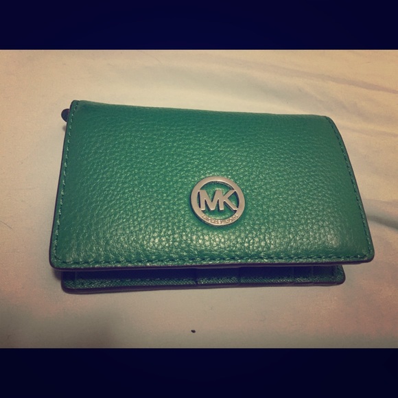 Sold! Green Michael Kors Wallet