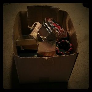 Box full of costume jewlery