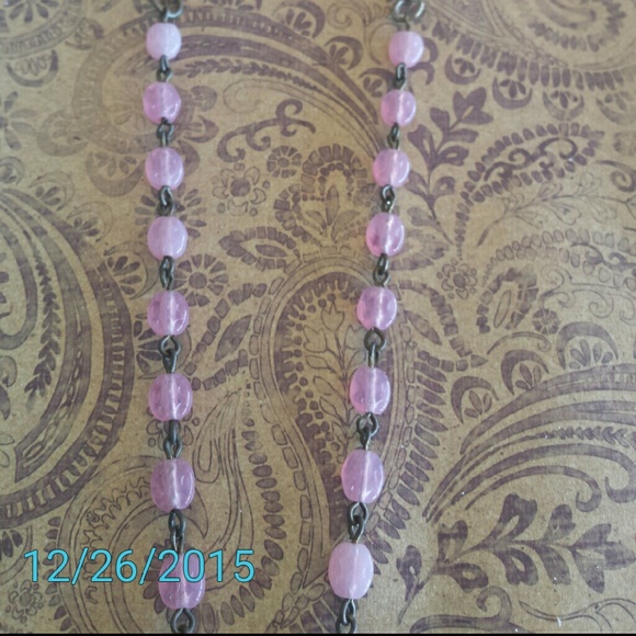 Heart Rosary beaded mothers day necklace - Picture 2 of 4