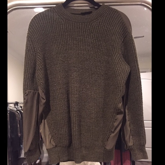 Topshop Sweaters - TOPSHOP sweater w/ silk back & sleeve patch