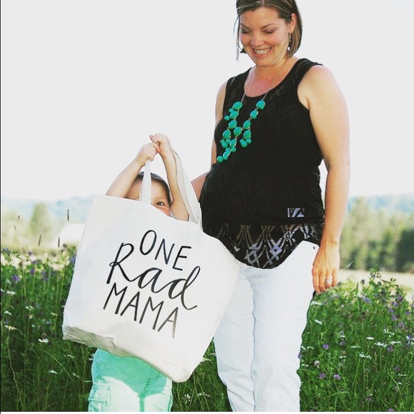 Rad Mama Canvas Tote Bag - Picture 2 of 5