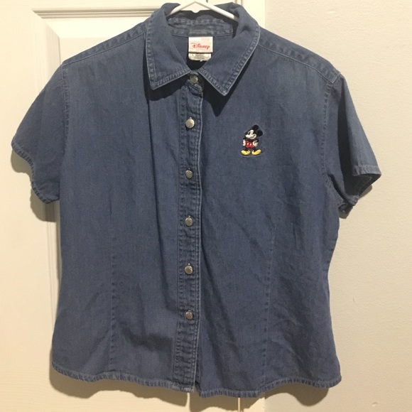 Disney Jean button up