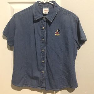 Disney Jean button up