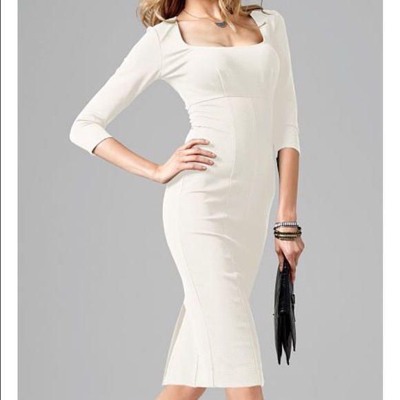 Victoria's Secret Dresses & Skirts - Victoria's Secret White Ponte Sheath Dress