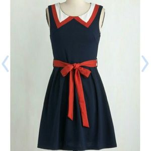 Red, White, and Cute Dress