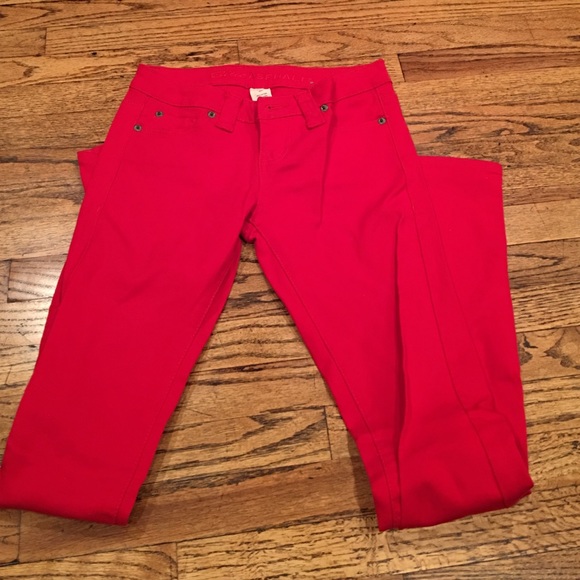 Red jeans