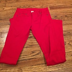 Red jeans