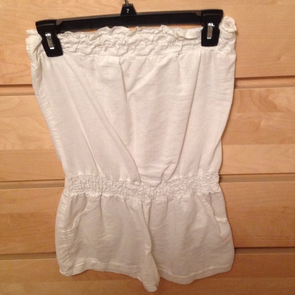 Plain white romper