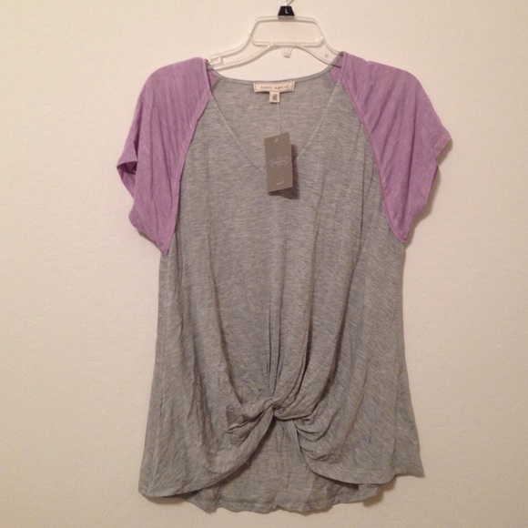 NWT Anthropologie Last April Tied Varsity Tee XS