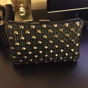 Zara studded clutch