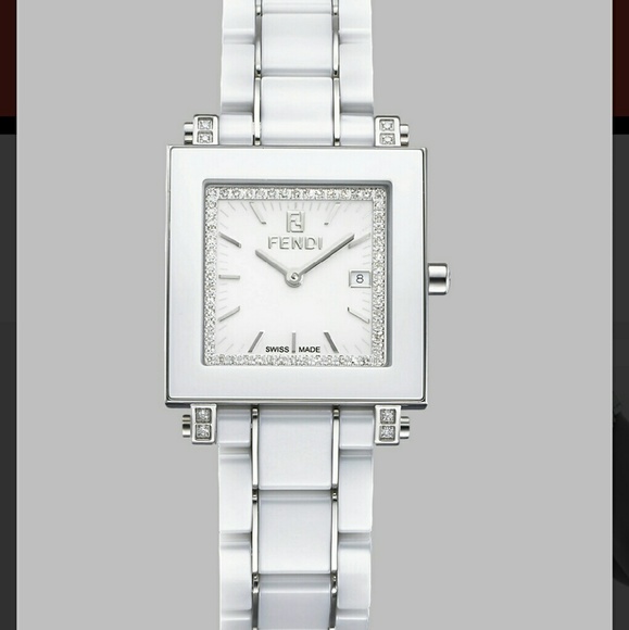 Fendi
Silver Ceramic Quadro Diamond Ceramic