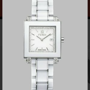 Fendi
Silver Ceramic Quadro Diamond Ceramic