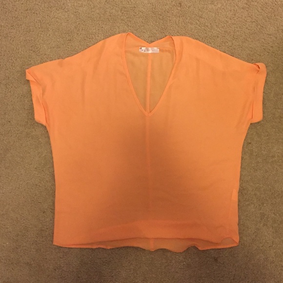 Orange blouse