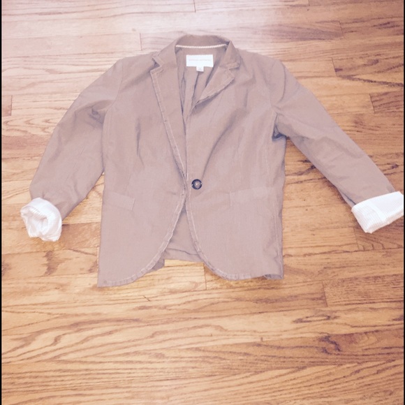 Banana Republic Cotton a houndstooth blazer