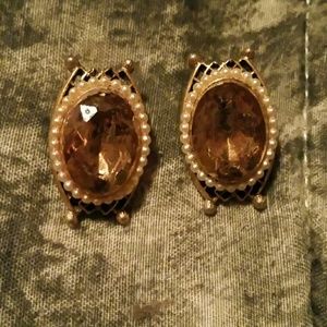 Vintage clip on earrings