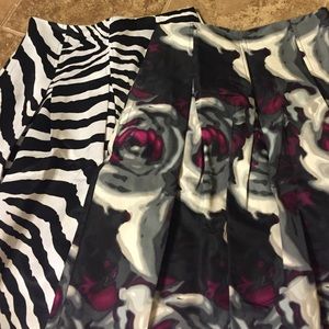 2- printed Express skirts