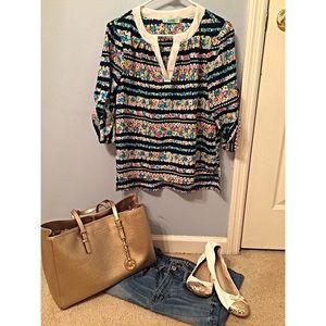 Karli Tunic style colorful blouse