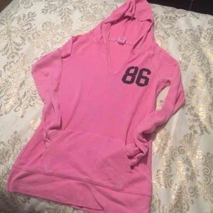 Vs pink shirt with hood